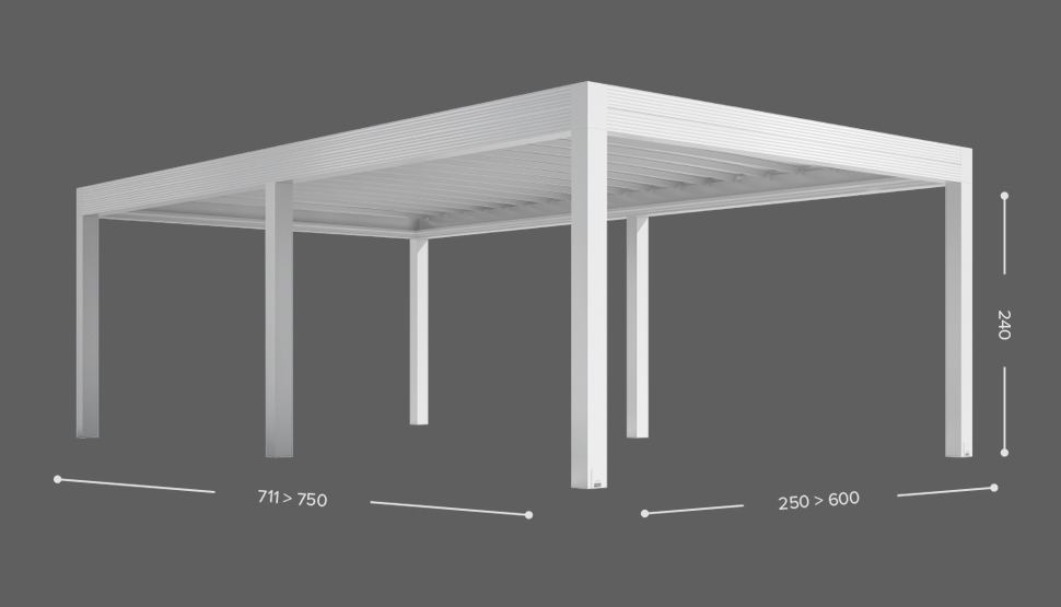 ZENIT ISOLA - Samostoječa izvedba - 6 stebrov
