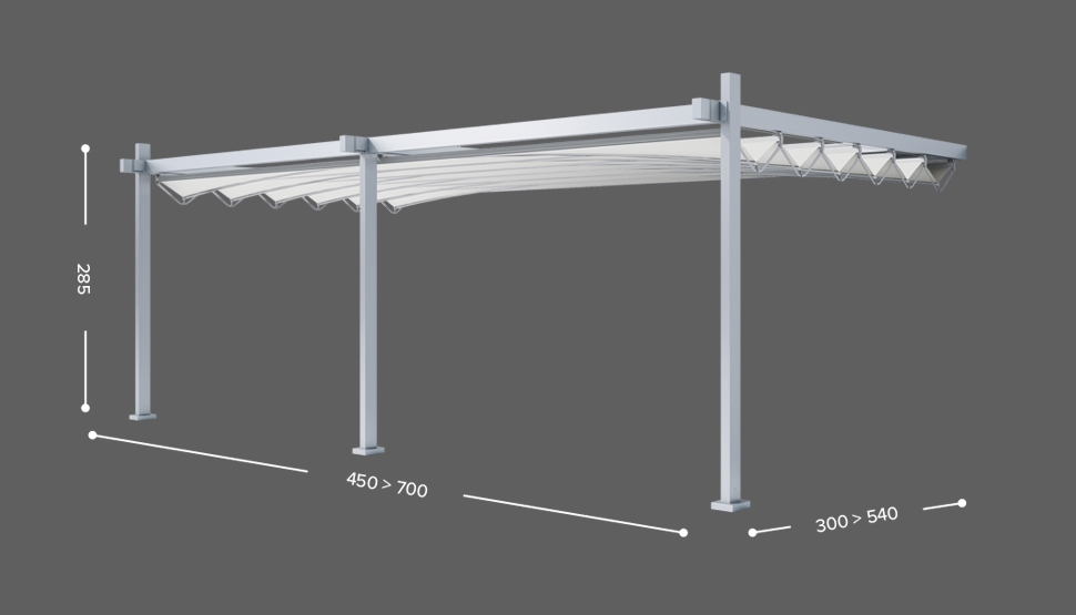 FLY - Stenska izvedba - 3 stebri